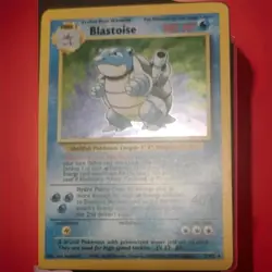 Pokemon Blastoise Base Set Holo Rare 2/102 100 HP English Card - Image 1