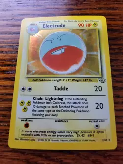 Electrode Holo Rare - Jungle Set 2/64 - WOTC Vintage Pokemon Card MP! - Image 1
