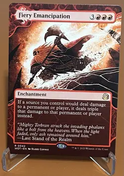 Fiery Emancipation Wilds of Eldraine: Enchanting Tales Regular - Image 1