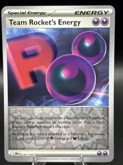 Pokemon TCG - Team Rocket's Energy - 182/182 - Destined Rivals - Reverse Holo - Image 1
