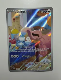 Lickitung 180/162 Temporal Forces Illustration Rare Full Art Pokemon TCG NM - Image 1