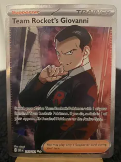 Team Rocket's Giovanni 225/182 Sv10: Destined Rivals Holo Pokemon TCG NM - Image 1