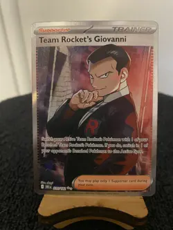 Team Rocket's Giovanni 225/182 Sv10: Destined Rivals Holo Pokemon TCG NM - Image 3