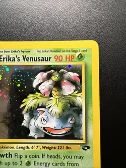 Erika's Venusaur - 4/132 - Pokemon Gym Challenge Unlimited Holo Rare WOTC MP - Image 3
