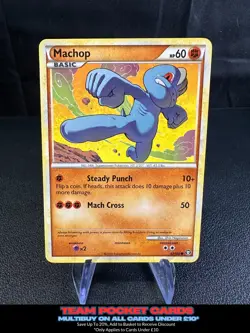 Machop 67/102, HGSS Triumphant, Pokemon, LP - Image 1