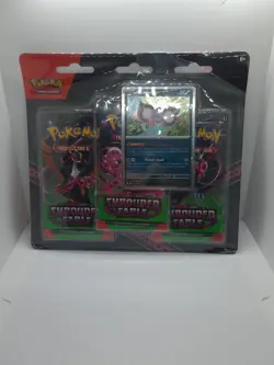 Pokemon TCG - Scarlet & Violet 6.5 Shrouded Fable 3 Pack Blister Pechurant Promo - Image 3