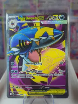 Mega Sharpedo ex 113/094 ME02 Phantasmal Flames Holo Pokemon TCG NM Near Mint - Image 1