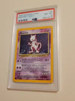 Mewtwo - Pokemon Base Set #10 - Near Mint to Mint PSA 8 - Original Legendary - Image 1