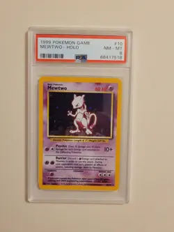 Mewtwo - Pokemon Base Set #10 - Near Mint to Mint PSA 8 - Original Legendary - Image 2