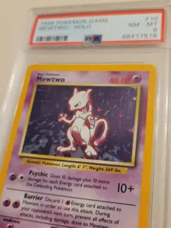 Mewtwo - Pokemon Base Set #10 - Near Mint to Mint PSA 8 - Original Legendary - Image 3