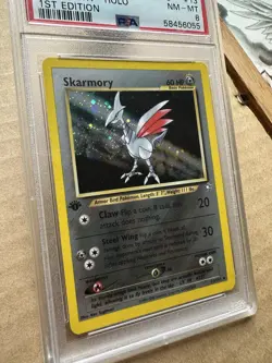 2000 Pokemon Neo Genesis SKARMORY #13 HOLO Rare 1ST EDITION PSA 8 NM-MT - Image 3