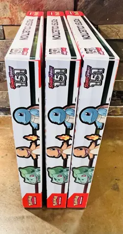 Pokemon TCG Scarlet & Violet - 151 Poster Collection Box LOT of 3 (3 Packs each) - Image 4