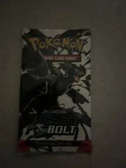 Heavy 22.64g Pokemon TCG SV 10.5 Black Bolt Booster Pack Sealed! - Image 2