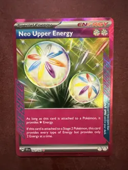 NM Pokemon TCG Neo Upper Energy 162/162 Holo Ace Spec - Image 1