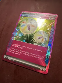 NM Pokemon TCG Neo Upper Energy 162/162 Holo Ace Spec - Image 2