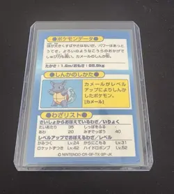 🔥1997 Pokemon BLASTOISE Japanese Meiji Holo Promo - RARE VINTAGE Low Pop - Image 2