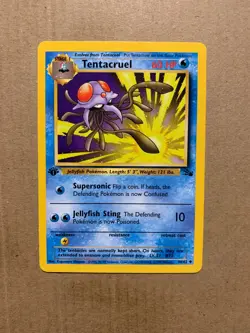 1st Edition Tentacruel 44/62 Fossil Set - Uncommon Pokemon Card - NM/Mint - Image 1