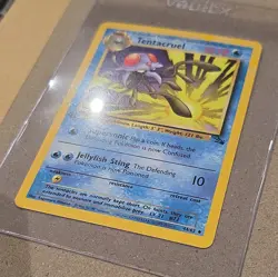 Pokemon Card Tentacruel Fossil 1st Edition Uncommon 44/62 Near Mint 1999 - Image 2