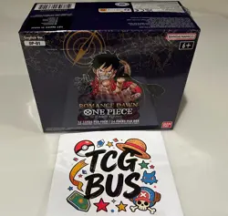 Brand New One Piece Romance Dawn OP-01 ENGLISH Booster Box Sealed White Bottom 811039038205 - Image 1