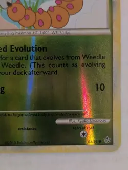 Weedle Unleashed Reverse Holo Pokemon TCG 69/95 HeartGold & SoulSilver Common - Image 2