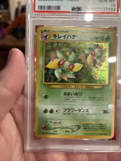 2000 Pokemon Japanese Neo Bellossom #182 Holo PSA 10 - Image 4