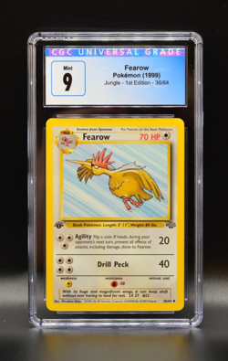 Fearow 1st Edition 1999 Pokemon Jungle #36 WOTC CGC 9 MINT PSA - Image 1