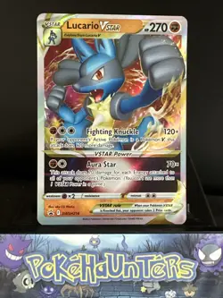 Pokemon Card Lucario V Star SWSH214 Black Star Promo Ultra Rare NM - Image 1