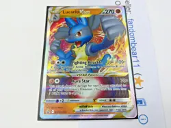 Lucario VSTAR - BLACK STAR PROMO card SWSH214 Pokemon TCG 2022 Sword & Shield - Image 2
