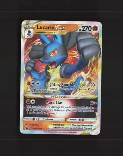 Lucario VSTAR SWSH214 Sword & Shield Promo Black Star Promo Holo Pokemon Card NM - Image 1