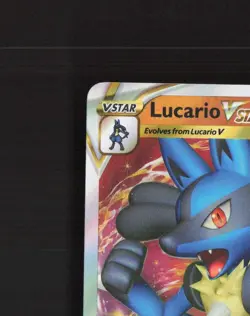 Lucario VSTAR SWSH214 Sword & Shield Promo Black Star Promo Holo Pokemon Card NM - Image 3
