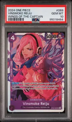 2024 One Piece Wings of The Captain Vinsmoke Reiju OP06 #069 PSA 10 GEM MINT 💎 - Image 1