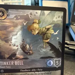 Disney Lorcana Tinker Bell Giant Fairy Super Rare Card 188/204 Foil - Image 3