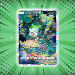 Bulbasaur #227 Illustration Rare Pokemon TCG Pocket Genetic Apex Holo Card - Image 1
