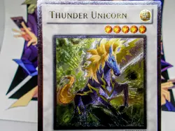 Thunder Unicorn ultimate rare foil yu-gi-oh monster konami trading card singles - Image 2