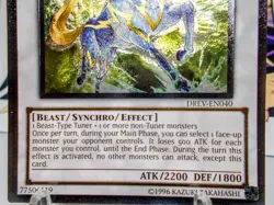Thunder Unicorn ultimate rare foil yu-gi-oh monster konami trading card singles - Image 3