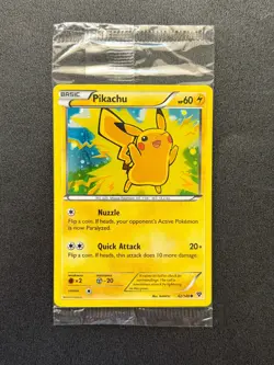 2014 Pokemon TCG The Lego Movie Promo -Pikachu- 42/146 SEALED - Image 1
