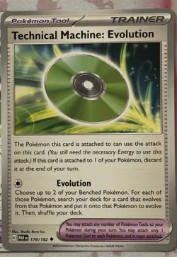 Technical Machine: Evolution 178/182 - Pokemon TCG Paradox Rift - Pokemon Tool - Image 1
