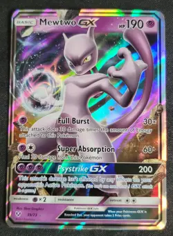 Mewtwo GX 39/73 Pokemon SM Shining Legends Holo 2017 LP - Image 1
