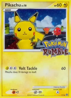 Pikachu - 7/16 - Pokemon Rumble Holo LP - Image 1