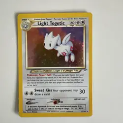 Pokemon TCG Light Togetic Neo Destiny 15 Holo Unlimited Holo Rare - Image 1