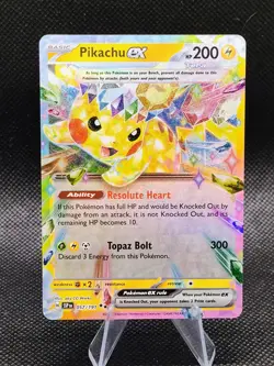Pokemon Pikachu EX Double Rare Holo Card 057/191 Surging Sparks Nm - Image 1