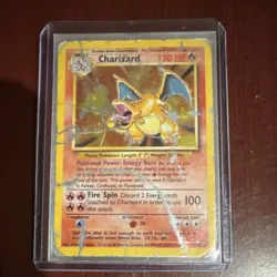 Pokemon Charizard Base Set Holo Card 4/102 1999 English TCG by Nintendo - Image 1