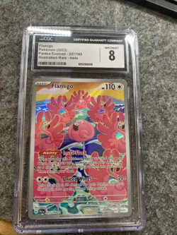 Pokemon TCG Flamigo 227/193 Illustration Rare - Paldea Evolved Scarlet & Violet - Image 1
