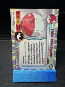 Topps Pokemon Electrode #101 Blue Logo TV Animation - Image 3
