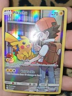 Pokemon Pikachu Full Art Secret Rare Holo Sm-Cosmic Eclipse 241/236 Card - Image 1