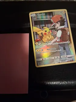 Pokemon Pikachu Full Art Secret Rare Holo Sm-Cosmic Eclipse 241/236 Card - Image 5