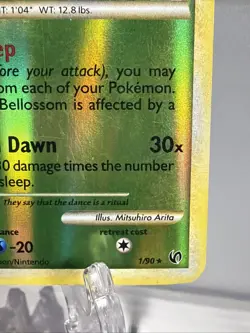 Pokemon Bellossom Reverse Holo Rare HGSS Undaunted 1/90 NM - Image 4