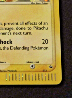 Pikachu 012 Black Star Promo - Holo - WOTC VINTAGE Pokemon Card - LP/Played - Image 5