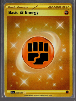 Fighting Energy 258/198 Secret Golden Rare Scarlet & Violet Pokemon TCG NM - Image 1