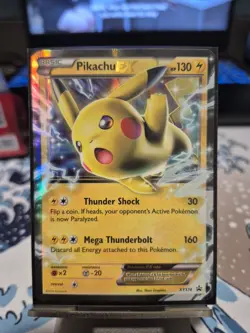 Pokemon Pikachu EX XY174 Black Star Promo 2016 Holo Card TCG - Image 1